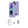 MARSİLYAN™- iPhone 14 Kılıf Vadi Çizgi Prime - Siyah Joko Magic 5D Cam + Shine Kamera Lens - MI