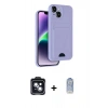 MARSİLYAN™- iPhone 14 Kılıf Vadi Çizgi Prime - Siyah Joko Magic 5D Cam + PVD Metal Kamera Lens - SH