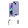 MARSİLYAN™- iPhone 14 Kılıf Vadi Çizgi Prime - Siyah Joko Magic 5D Cam + Shine Kamera Lens - SH