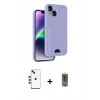 MARSİLYAN™- iPhone 14 Kılıf Vadi Çizgi Prime - Siyah Joko Magic 5D Hayalet Cam + Shine Kamera Lens - KI