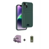 MARSİLYAN™- iPhone 14 Kılıf Vadi Çizgi Prime - Siyah Joko Magic 5D Hayalet Cam + Raze Metal Kamera Lens - MR