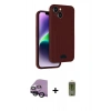 MARSİLYAN™- iPhone 14 Kılıf Vadi Çizgi Prime - Siyah Joko Magic 5D Hayalet Cam + Raze Metal Kamera Lens - SH
