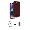MARSİLYAN™- iPhone 14 Kılıf Vadi Çizgi Prime - Siyah Joko Magic 5D Hayalet Cam + Shine Kamera Lens - GD