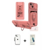 MARSİLYAN™- iPhone 14 Kılıf Vadi Form Prime - Şeffaf Pasifik Cam Ekran Koruyucu + Shine Kamera Lens - GS