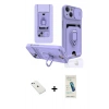 MARSİLYAN™- iPhone 14 Kılıf Vadi Form Prime - Şeffaf Pasifik Cam Ekran Koruyucu + Sierra Blue Diamond Kamera Lens