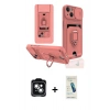 MARSİLYAN™- iPhone 14 Kılıf Vadi Form Prime - Şeffaf Pasifik Cam Ekran Koruyucu + PVD Metal Kamera Lens - YL