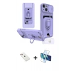 MARSİLYAN™- iPhone 14 Kılıf Vadi Form Prime - Siyah 3D Antistatik Cam Ekran Koruyucu + Diamond Kamera Lens - KI