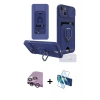 MARSİLYAN™- iPhone 14 Kılıf Vadi Form Prime - Siyah 3D Antistatik Cam Ekran Koruyucu + Raze Metal Kamera Lens - MR