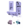 MARSİLYAN™- iPhone 14 Kılıf Vadi Form Prime - Siyah 3D Antistatik Cam Ekran Koruyucu + Raze Metal Kamera Lens - MR