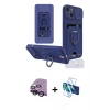 MARSİLYAN™- iPhone 14 Kılıf Vadi Form Prime - Siyah 3D Antistatik Cam Ekran Koruyucu + Raze Metal Kamera Lens - SH