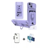 MARSİLYAN™- iPhone 14 Kılıf Vadi Form Prime - Siyah 3D Antistatik Cam Ekran Koruyucu + Shine Kamera Lens - SH