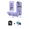 MARSİLYAN™- iPhone 14 Kılıf Vadi Form Prime - Siyah 3D Antistatik Cam Ekran Koruyucu + PVD Metal Kamera Lens - TU