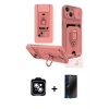 MARSİLYAN™- iPhone 14 Kılıf Vadi Form Prime - Siyah 3D Antistatik Hayalet Cam Ekran Koruyucu + PVD Metal Kamera Lens - MI