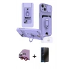 MARSİLYAN™- iPhone 14 Kılıf Vadi Form Prime - Siyah 3D Antistatik Hayalet Cam Ekran Koruyucu + Raze Metal Kamera Lens - KI