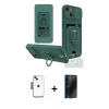 MARSİLYAN™- iPhone 14 Kılıf Vadi Form Prime - Siyah 3D Antistatik Hayalet Cam Ekran Koruyucu + Shine Kamera Lens - SH