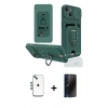 MARSİLYAN™- iPhone 14 Kılıf Vadi Form Prime - Siyah 3D Antistatik Hayalet Cam Ekran Koruyucu + Shine Kamera Lens - MI