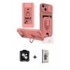 MARSİLYAN™- iPhone 14 Kılıf Vadi Form Prime - Siyah Bilvis 3D Cam Ekran Koruyucu + PVD Metal Kamera Lens - GS