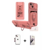 MARSİLYAN™- iPhone 14 Kılıf Vadi Form Prime - Siyah Bilvis 3D Mat Cam Ekran Koruyucu + Shine Kamera Lens - KI