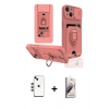 MARSİLYAN™- iPhone 14 Kılıf Vadi Form Prime - Siyah Bilvis 3D Mat Cam Ekran Koruyucu + Shine Kamera Lens - YL
