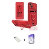 MARSİLYAN™- iPhone 14 Kılıf Vadi Form Prime - Siyah Bilvis 5in1 3D Magic Cam Ekran Koruyucu + Diamond Kamera Lens - SABE