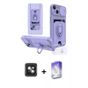 MARSİLYAN™- iPhone 14 Kılıf Vadi Form Prime - Siyah Bilvis 5in1 3D Magic Cam Ekran Koruyucu + PVD Metal Kamera Lens - PE