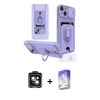 MARSİLYAN™- iPhone 14 Kılıf Vadi Form Prime - Siyah Bilvis 5in1 3D Magic Cam Ekran Koruyucu + PVD Metal Kamera Lens - SH