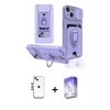 MARSİLYAN™- iPhone 14 Kılıf Vadi Form Prime - Siyah Bilvis 5in1 3D Magic Cam Ekran Koruyucu + Shine Kamera Lens - GS