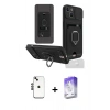 MARSİLYAN™- iPhone 14 Kılıf Vadi Form Prime - Siyah Bilvis 5in1 3D Magic Cam Ekran Koruyucu + Shine Kamera Lens - SH