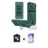 MARSİLYAN™- iPhone 14 Kılıf Vadi Form Prime - Siyah Bilvis 5in1 3D Magic Cam Ekran Koruyucu + PVD Metal Kamera Lens - YL