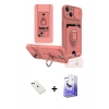MARSİLYAN™- iPhone 14 Kılıf Vadi Form Prime - Siyah Bilvis 5in1 5D Magic Hayalet Cam Ekran Koruyucu + Yeşil Diamond Kamera Lens
