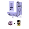 MARSİLYAN™- iPhone 14 Kılıf Vadi Form Prime - Siyah Buffer Cam Ekran Koruyucu + Raze Metal Kamera Lens - KI