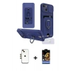 MARSİLYAN™- iPhone 14 Kılıf Vadi Form Prime - Siyah Buffer Hayalet Cam Ekran Koruyucu + Shine Kamera Lens - GD