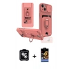 MARSİLYAN™- iPhone 14 Kılıf Vadi Form Prime - Siyah Buffer Hayalet Cam Ekran Koruyucu + PVD Metal Kamera Lens - GS