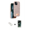 MARSİLYAN™- iPhone 14 Kılıf Vadi Klasik Serisi - Şeffaf 360 Full Body Arka Koruyucu + Diamond Kamera Lens - KI