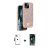 MARSİLYAN™- iPhone 14 Kılıf Vadi Klasik Serisi - Şeffaf 360 Full Body Arka Koruyucu + Shine Kamera Lens - SH