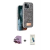 MARSİLYAN™- iPhone 14 Kılıf Vadi Klasik Serisi - Şeffaf Pasifik Cam Ekran Koruyucu + Raze Metal Kamera Lens - KI