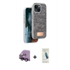 MARSİLYAN™- iPhone 14 Kılıf Vadi Klasik Serisi - Şeffaf Pasifik Cam Ekran Koruyucu + Raze Metal Kamera Lens - SH