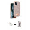 MARSİLYAN™- iPhone 14 Kılıf Vadi Klasik Serisi - Siyah Bilvis 3D Cam Ekran Koruyucu + Diamond Kamera Lens - KI