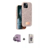 MARSİLYAN™- iPhone 14 Kılıf Vadi Klasik Serisi - Siyah Bilvis 3D Cam Ekran Koruyucu + Raze Metal Kamera Lens - MR