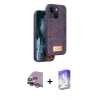 MARSİLYAN™- iPhone 14 Kılıf Vadi Klasik Serisi - Siyah Bilvis 5in1 3D Magic Cam Ekran Koruyucu + Raze Metal Kamera Lens - MR