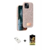 MARSİLYAN™- iPhone 14 Kılıf Vadi Klasik Serisi - Siyah Buffer Cam Ekran Koruyucu + Diamond Kamera Lens - SABE