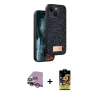 MARSİLYAN™- iPhone 14 Kılıf Vadi Klasik Serisi - Siyah Buffer Cam Ekran Koruyucu + Raze Metal Kamera Lens - MR