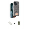 MARSİLYAN™- iPhone 14 Kılıf Vadi Klasik Serisi - Siyah Joko Magic 5D Hayalet Cam + Diamond Kamera Lens - PE