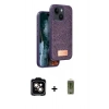 MARSİLYAN™- iPhone 14 Kılıf Vadi Klasik Serisi - Siyah Joko Magic 5D Hayalet Cam + PVD Metal Kamera Lens - TU
