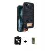 MARSİLYAN™- iPhone 14 Kılıf Vadi Klasik Serisi - Siyah Joko Magic 5D Hayalet Cam + PVD Metal Kamera Lens - TU