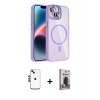 MARSİLYAN™- iPhone 14 Kılıf Yadigar Asil Koleksiyonu - Siyah Bilvis Hayalet Cam Ekran Koruyucu + Shine Kamera Lens - SH
