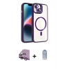 MARSİLYAN™- iPhone 14 Kılıf Yadigar Asil Koleksiyonu - Siyah Joko Magic 5D Cam + Raze Metal Kamera Lens - MR