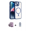 MARSİLYAN™- iPhone 14 Kılıf Yadigar Asil Koleksiyonu - Siyah Joko Magic 5D Cam + Raze Metal Kamera Lens - MR