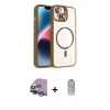 MARSİLYAN™- iPhone 14 Kılıf Yadigar Asil Koleksiyonu - Siyah Joko Magic 5D Cam + Raze Metal Kamera Lens - MR