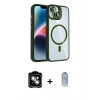 MARSİLYAN™- iPhone 14 Kılıf Yadigar Asil Koleksiyonu - Siyah Joko Magic 5D Cam + PVD Metal Kamera Lens - GS